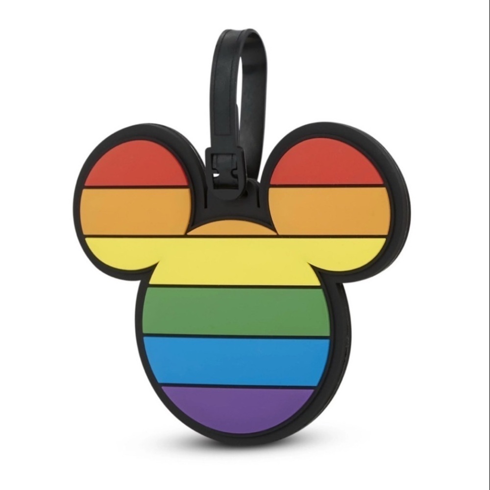 Disney Rainbow Mickey Mouse Luggage Tag - Picture 1 of 2